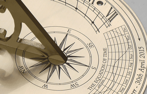 RD4 sundial with filigree gnomon