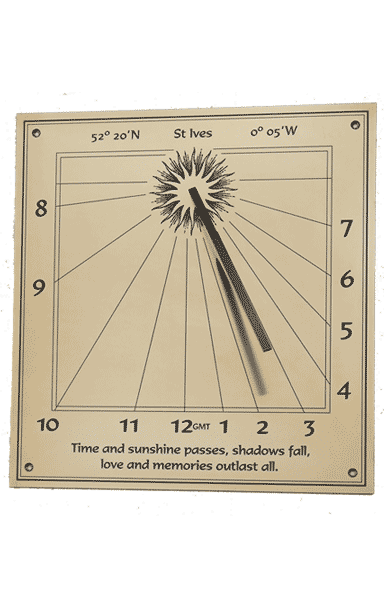 WD2 sundial with matt finish