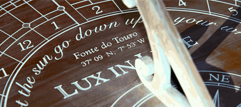 close up of a sundial face