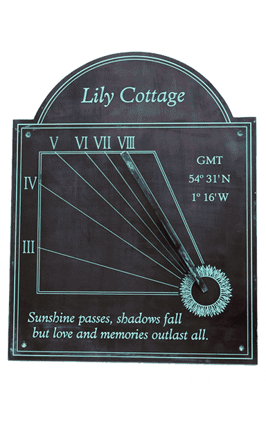 patinated sundial