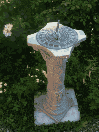 sundial on plinth