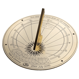 photo of a merlin sundials sundial