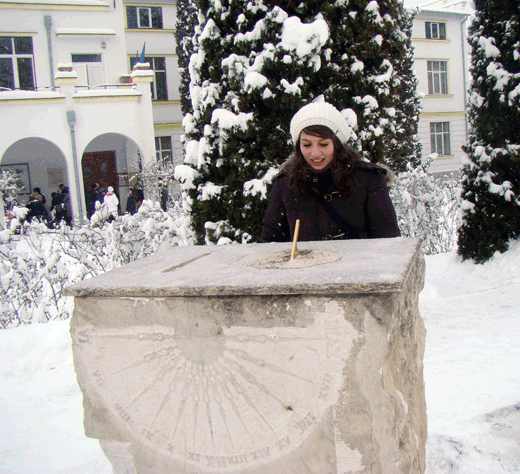 sundial made for Romania